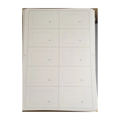 PVC card with chip layout A4 and A3 size